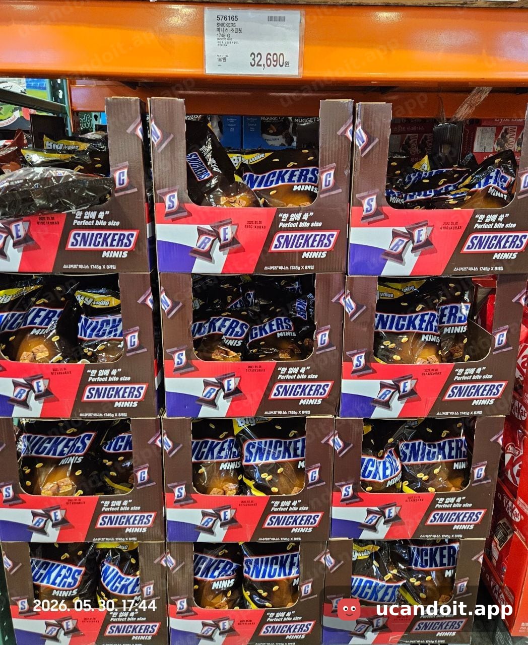 SNICKERS 미니스 초콜릿 1745G — 32,690원